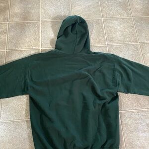Vintage forest green hoodie